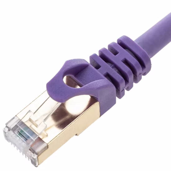 S/FTP Cat8 RJ45 Network Patch Cord 40Gbps 0.25m for Data Communication