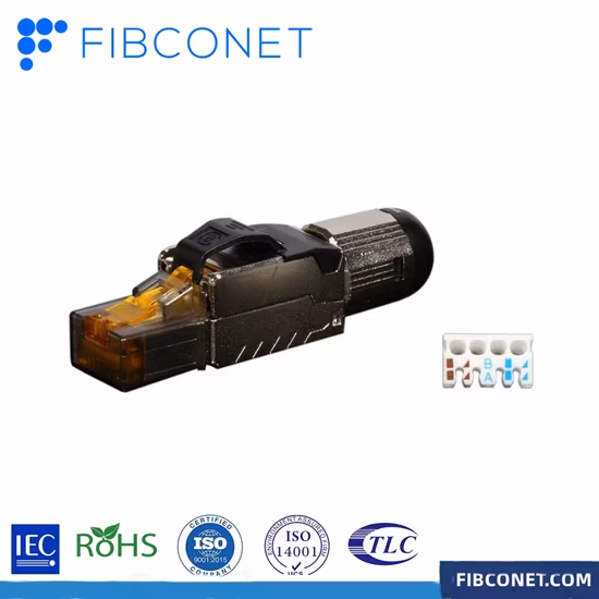 Connecteur RJ45 UTP CAT6A Connecteurs CAT6A sans outil Fiche modulaire