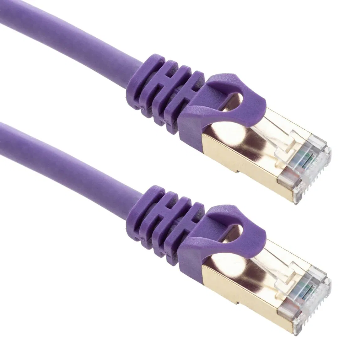 Cordon de raccordement réseau S/FTP Cat8 RJ45 40 Gbit/s 0,25 m pour la communication de données