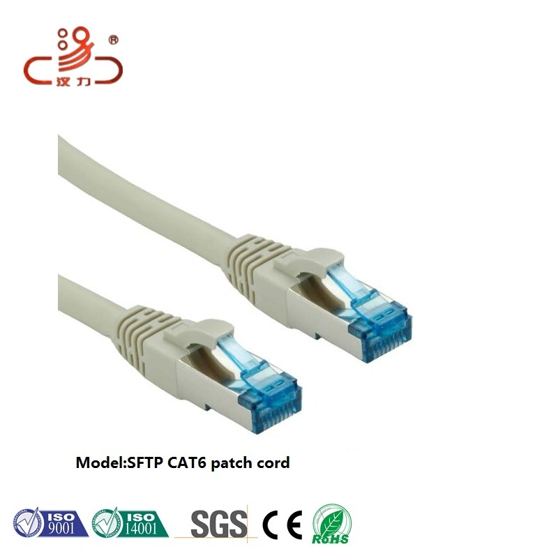 Cable Connector Gold CAT6A Losh S/FTP Fly Leads Patch Cord