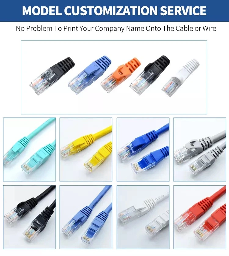 Wholesale UTP Cat5 Cat5e CAT6 Cat7 Cat8 RJ45 Network Patch Cord LAN Ethernet Extension Jumper Cable