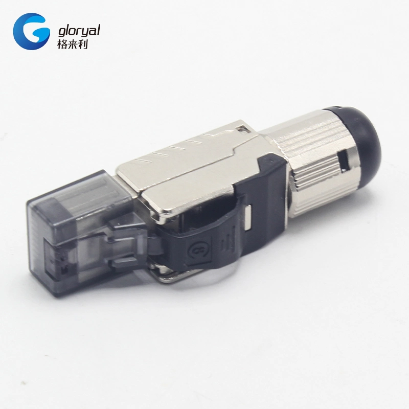 STP FTP RJ45 Cat. 8 or Cat. 7 Connector Toolless Modular Plug