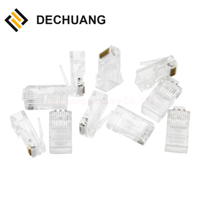 Crystal Head Ethernet RJ45 Modular Data Networking Unshielded Cable Plugs 8X8 8p8c for Cat 5e, Cat 6, Cat 6A 3u"/15u"/30u"/50u"