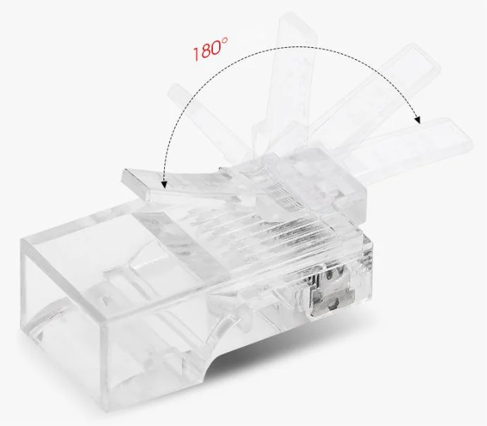 CAT6 Cat5 Modular RJ45 Ethernet Male Connector Network 6p6c 8p8c Male RJ45 Plug