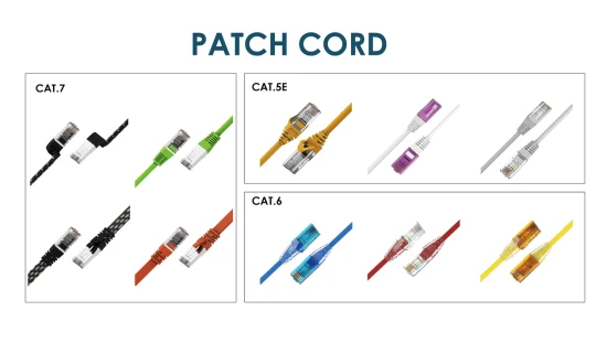 Câble Ethernet Cordon de raccordement FTP Cat5e CAT6 Cat7 UTP