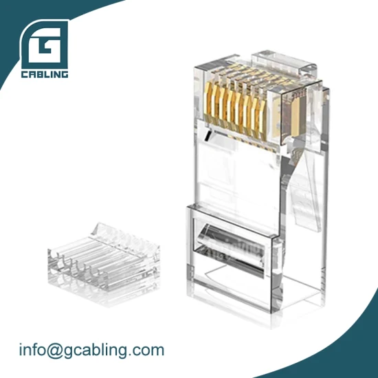 Gcabling 100 pièces/boîte connecteur Ethernet RJ45 CAT6 Cat7 8p8c prise modulaire RJ45 connecteur UTP RJ45 Cat 6 prise RJ45