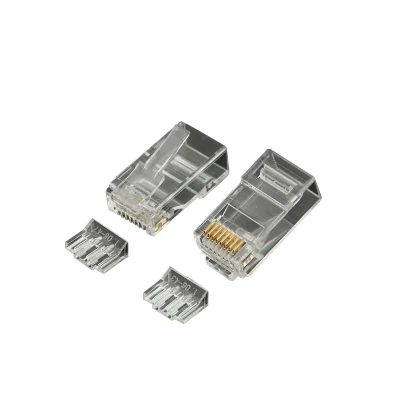 Prise de passage RJ45 câbles Ethernet UTP prise modulaire réseau Cat5e/CAT6/CAT6A têtes de cristal RJ45 prise 8p8c