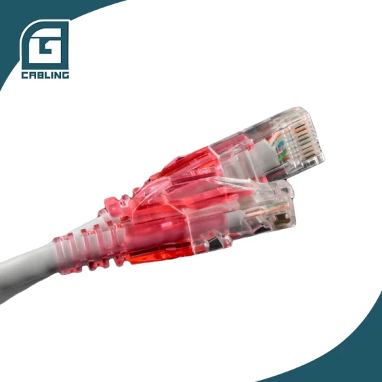 Gcabling Communication Câble de raccordement Cat 6 6A Ethernet CAT6 CAT6A UTP RJ45 Clip de verrouillage unique Câble de raccordement Réseau LAN Cordon de raccordement