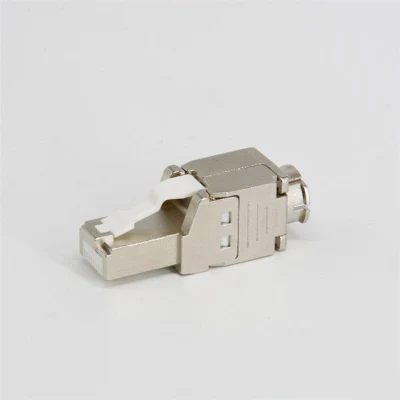 CAT6/CAT6A/Cat8 STP FTP connecteur RJ45 blindé prise modulaire sans outil en alliage de zinc