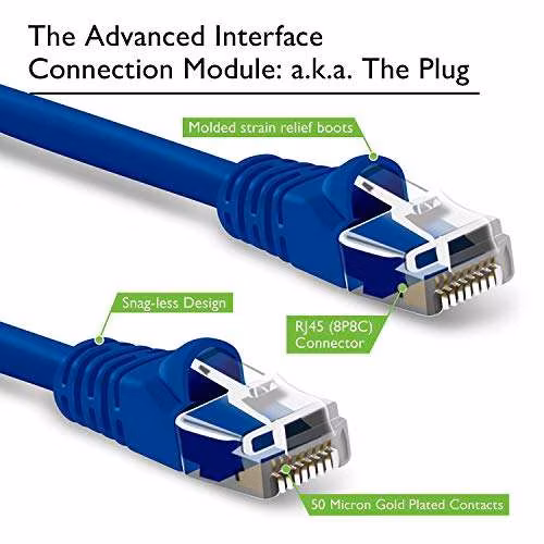 Cat5 Cat5e CAT6 Cat5 CAT6 Cat7 Cordon de raccordement RJ45 pour câble réseau Câble LAN