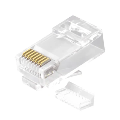 CAT.6 RJ45 8P8C Fiche modulaire Connecteurs réseau non blindés (UTP) Kit de 2 pièces