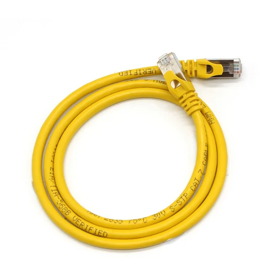 Fiche bleue CAT6A Cat7 Cat8 26AWG PVC SFTP 0,5 m/1 m/2 m/3 m, 5 m, 10 m, 15 m cordon de raccordement