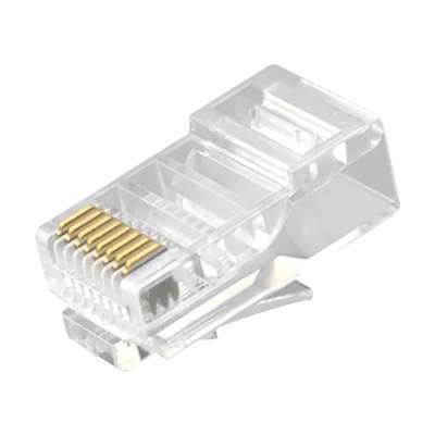 Connecteurs réseau non blindés (UTP) à prise modulaire CAT.5E RJ45 8P8C pour câble plat