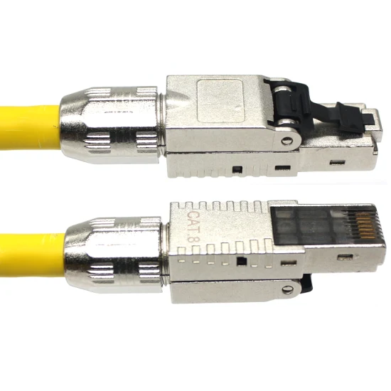 Nouvelle conception RJ45 CAT6A blindé connecteur modulaire mâle sans outil prise mâle