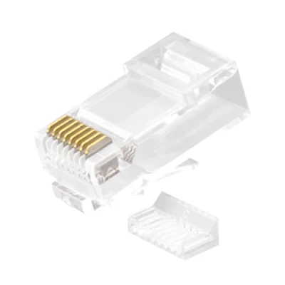 CAT.6 RJ45 8P8C Prise modulaire non blindée (UTP) Connecteurs réseau Kit de 2 pièces Blanc