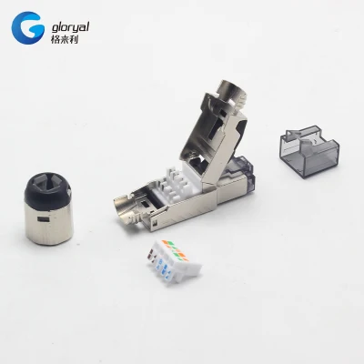  STP FTP RJ45 Cat.  8 ou Cat.  Fiche modulaire sans outil à 7 connecteurs