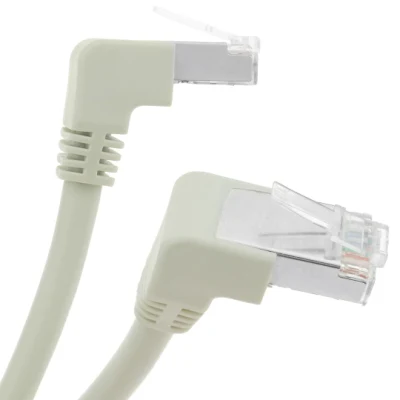 Cordon de brassage réseau à angle droit FTP Cat6 RJ45 0,5 m pour la communication de données